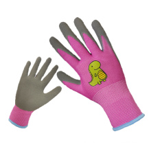 Schaumlatexpalmenbeschichtete Gartenhandschuhe für Kinder Kinder Gartenarbeit Handschuhe